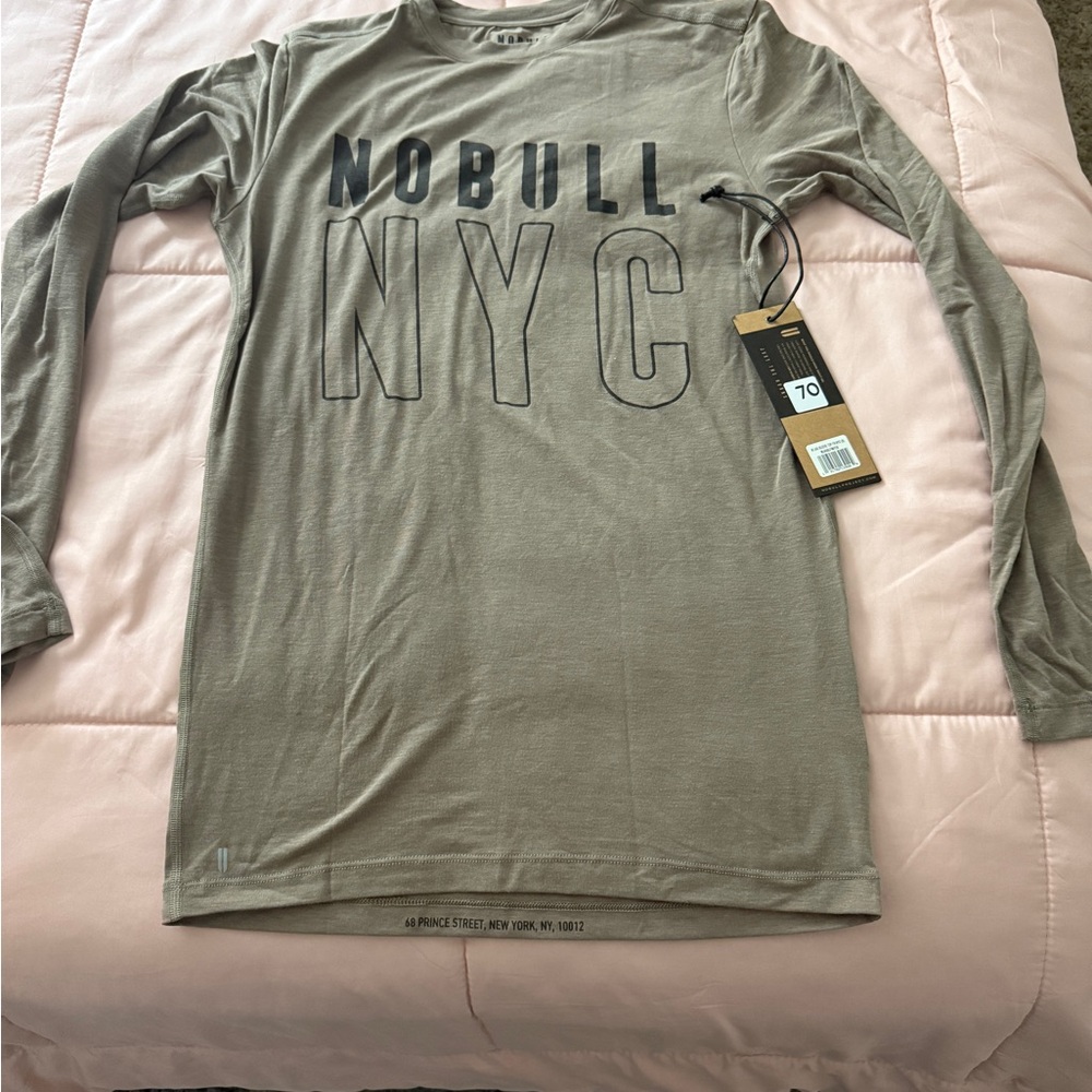 NOBULL Men's Olive Long Sleeve Tee